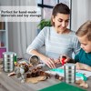 Jadive 8 Pcs Empty Coffee Cans with Lids Metal Tin