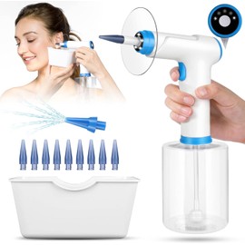 Electric Ear Wax Remover & Cleaner for Adults & Children – 4 Cleaning Modes, 10 Ear Tips, Safe Ear Wash Set