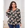 TFSDOD Womens Casual Tops Womens Plus Size Floral Tops Dress