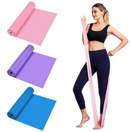 Reccisokz 3-Piece Fitness Band, Resistance Fitness Band for Men or Women, Strength Training Elastic Band, Pilates, Yoga