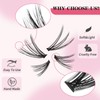Eyelash Clusters 30D+40D+50D+80D Lash Clusters Wispy Individual Lashes 640PCS C