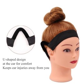 3 Bandas de Peluca Fundentes Sin Dolor para Frontal de Encaje, Banda de Cabello Fundente Sin Orejas con Colgador de Oreja, Banda Fundente para Bordes 