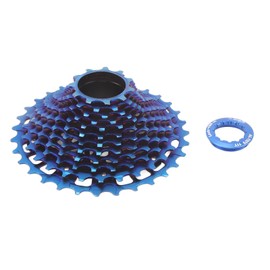12 Speed Cassette 32T Steel Light Weight Hollow Design Low Noise Smooth Operation Bike Part for Road Bike Blue