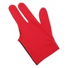 Left Hand Billiard Gloves Polyurethane Fiber Average Size Three Fingers