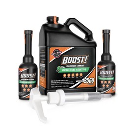 Opti-Lube Boost! Maximum CETANE Formula Diesel Fuel ADDITIVE: 1 Gallon (Gallon with Long Neck Accessory Bottles & Pump)