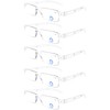 DOOViC 5 Pack Blue Light Blocking Reading Glasses One-Piece Design