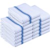 Utopia Towels Utopia Towels Blue Dish Towels [12 Pack - 15 x 25 Inches] 100% Ring Spun Cotton Highly Absorbent & Reusable Cleaning Bar, Tea, Kitchen and Dishcloths Set - 200 GSM