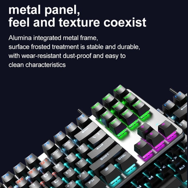 Altec Lansing ALGK8404 Wired Mechanical Gaming Keyboard RGB Ergonomic GRAY/WHITE