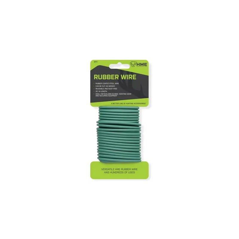 HME Rubber Twist Tie (25 FT) - Reliable Sturdy Reusable