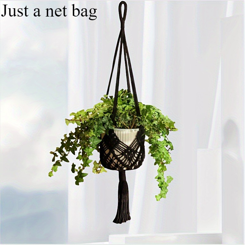 Outdoor Plant Hanger Macrame – Boho Macrame Plant Hanger For