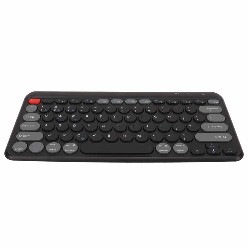 Compact Round Keycaps Mini Keyboard Wireless Bluetooth 2.4G Dual Mode