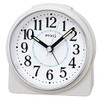 Seiko Clock PYXIS NR451W Alarm Clock, Analog White Pearl, 3.5