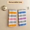 Retractable Clothes Line 9.2 FT Adjustable Brass Laundry Line Wall