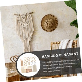 Hohopeti 1set Macrame Kit Handmade Wall Hanging Supplies for Unique Tapestry Adornment for Home Decor Plant Hangers and Craft Projects for Beginners