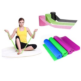 KOMBIUDA Workout Bands Resistance Elastic Exercise Bands for Strength Training Body Building in Blue Black