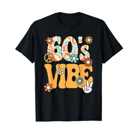 Funny 60's Vibe Retro Groovy Hippie Outfit 60s Party T-Shirt
