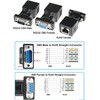 DTECH 2 Pack RS232 RJ45 Converter Serial Adapter DB9 D-Sub