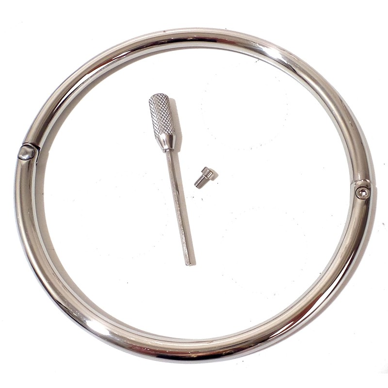 Cuffstore 19" Stainless Steel Slave Collar Locking Eternity Collar 24/7
