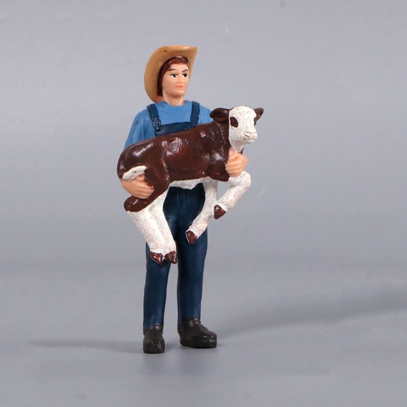 Toyvian Farmer Model Farm Mini People Figures Farm Farm Figure