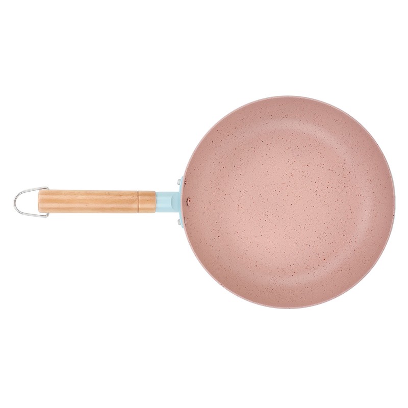 Frying Pan Egg Omelette Pan with Wooden Handle Heat Resistant