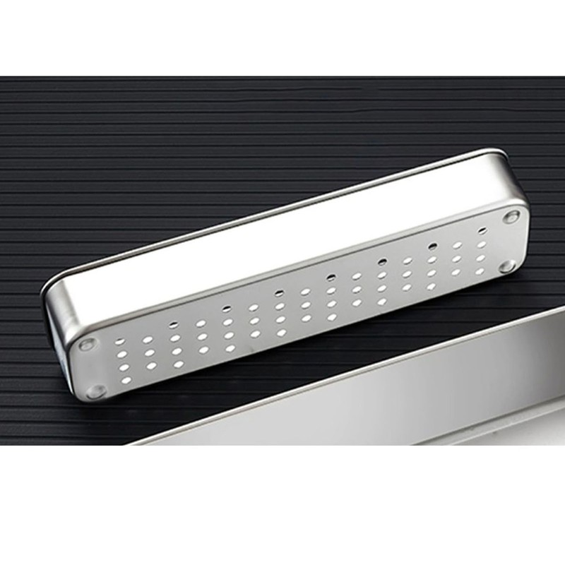 Silverware Tray Stainless Steel Widened Splash Proof Cutlery Organizer for