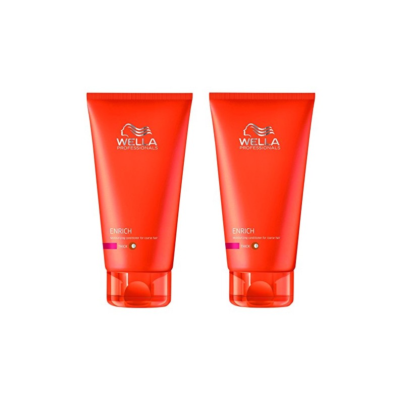 2 x Wella Care Enrich Moisturising Conditioner For Fine to