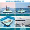Inflatable Floating Dock, 5 x 6ft Air Dock Platform, Island