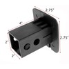 eVerHitch 2 Inch USA Black and Chrome Flag Hitch Cover