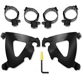 Memphis Shades Trigger-Lock Mounting Kit (Black/Road Warrior Fairing) for 18-21 Harley FLSB