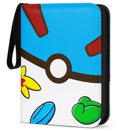 Card Scrapbook 4-Pocket, 440 Pockets, Books for Cards with 55 Pages, Blue