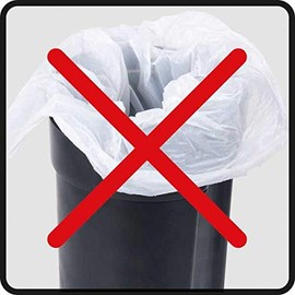 Wenko Leman 5-Litre Pedal Bin with Removable Insert, Painted Steel, 21 x 24 x 28 cm, Black