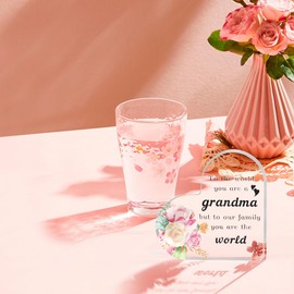 LSVGSAK Gifts for Grandma Gifts Grandma Mothers Day Birthday Xtmas Valentines Day Gifts for Nana Stocking Stuffers for Grandmother Nana Gift for Grandmother Granny Presents for Grandma Acrylic Block