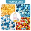 10 Pack Travel Pill Bottles - White Food Grade Plastic