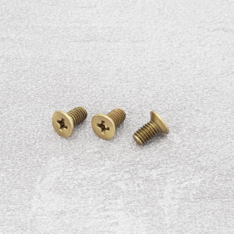 OTOTEC 30 Pieces M4 x 8 Brass Phillips Countersunk Screws