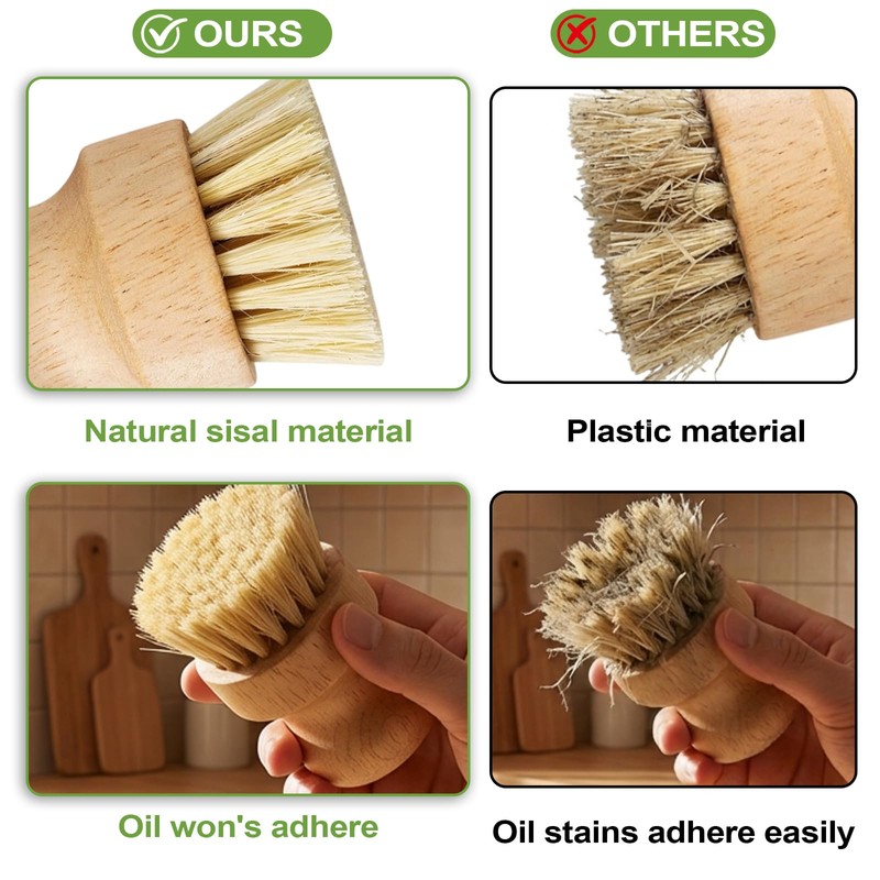 Kitchen Cleaning Set - Pot Scrubber - Strainer - Squeegee