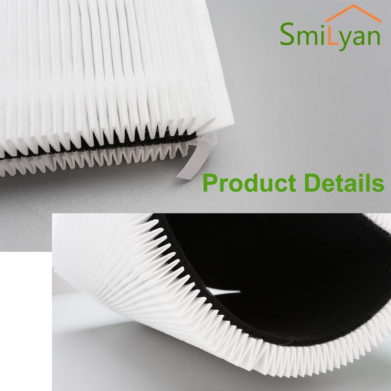 Smilyan 2 Pack Blue Pure 411 Filter Replacement for Blueair