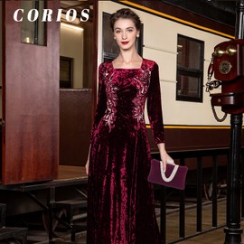 CORIOS Women's Evening Bag Velvet Clutch Bag Glitter Rhinestone Handbag Chain Bag Shining Purse Elegant Shoulder Bag Shiny Shoulder Bag for Cocktail Party Evening Party Dance Party, purple, Elegant,