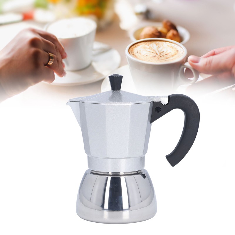 Stovetop Coffee Maker 6 Cup Moka Pot Delicious Coffee Making