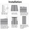 Magnetic Screen Door 80 x 200 cm, Self Sealing Mesh