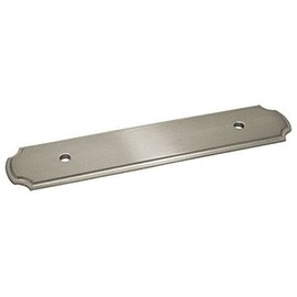 10 Pack - Cosmas B-112-96SN Satin Nickel Cabinet Hardware Handle Pull Backplate/Back Plate - 3-3/4" Inch (96mm) Hole Centers