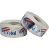 I Voted Stickers 2 x 1 Oval Shape Bulk Pack