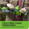 Greenworks 24V 6in BL Pruning Saw w/Auto Oiler, (1) 2.0Ah