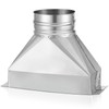 Pasimy 4'' Dia x 3-1/4" x 10'' L Rectangular to