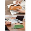 Pomelo Best Pencil Case, Genuine Leather, Large Capacity, Freestanding, Pen