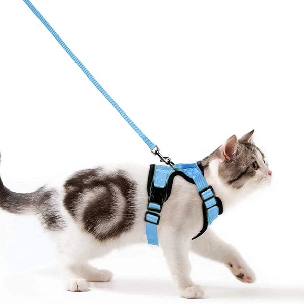 Cat Harness with Lead, Escape Proof Cat Lead Set, Adjustable,