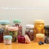 Yodecy 8 Pack Blue Regular Mouth Mason Jar Lids, Plastic