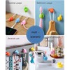 FZHC 18 Pcs Silicone self-Adhesive Thumb Wall Hooks Suitable for