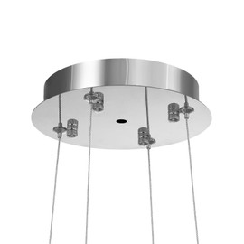 cenozo Silver Adapter for RS Lighting Chandelier Light Fixtures for Sloped Vaulted Groove Roof's Beam Ceilings Install