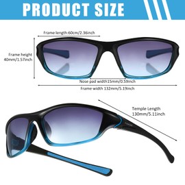 4 Pairs Men Polarized Sunglasses with UV Protection Driving Glasses Sports for Sport Outdoor Activities (Trendy Colors)