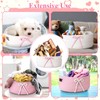 Breling 3 Pieces Coquette Bow Laundry Hamper Cotton Rope Storage